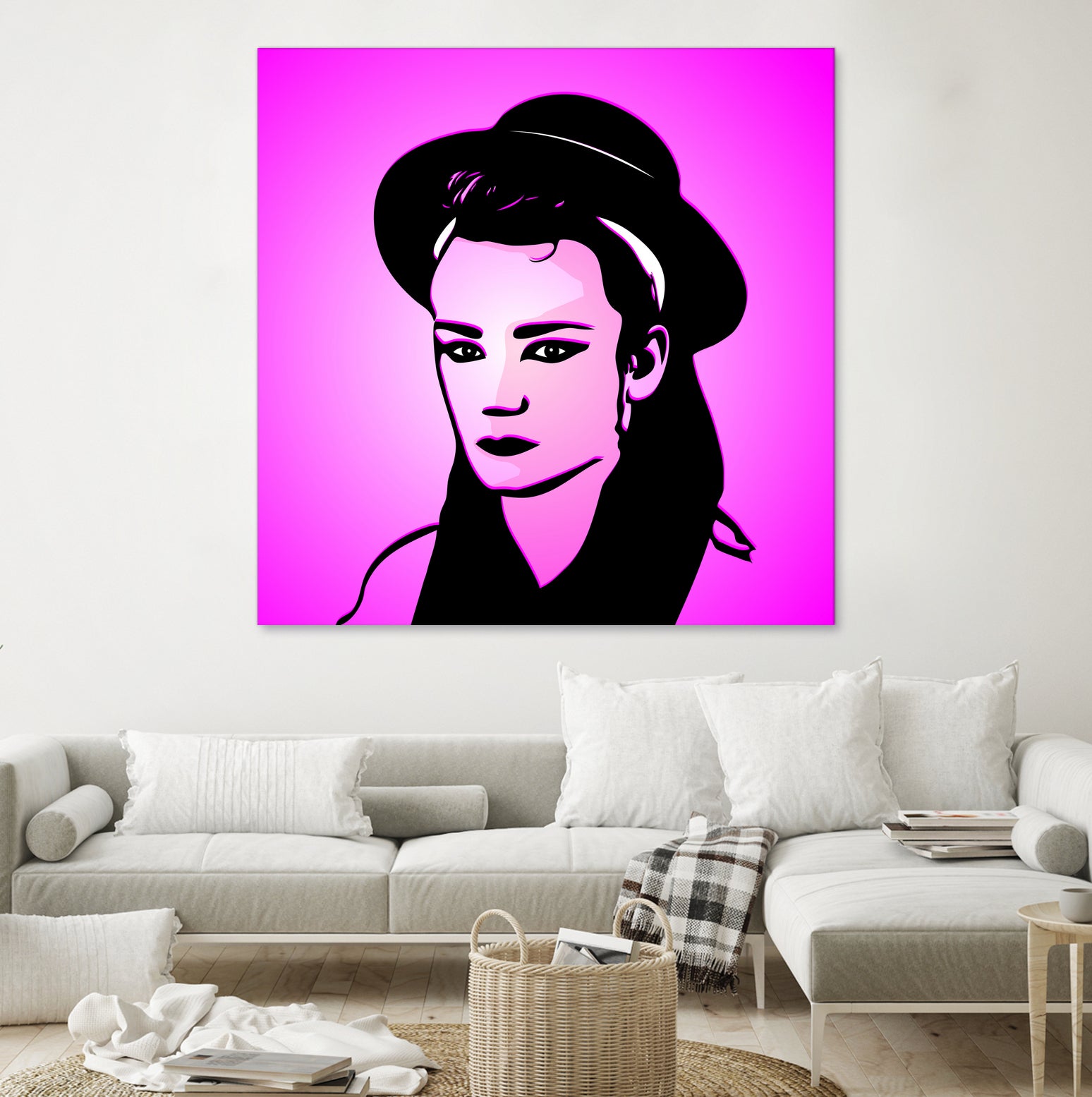 Boy George | Pop Art by William Cuccio on GIANT ART - pink digital painting