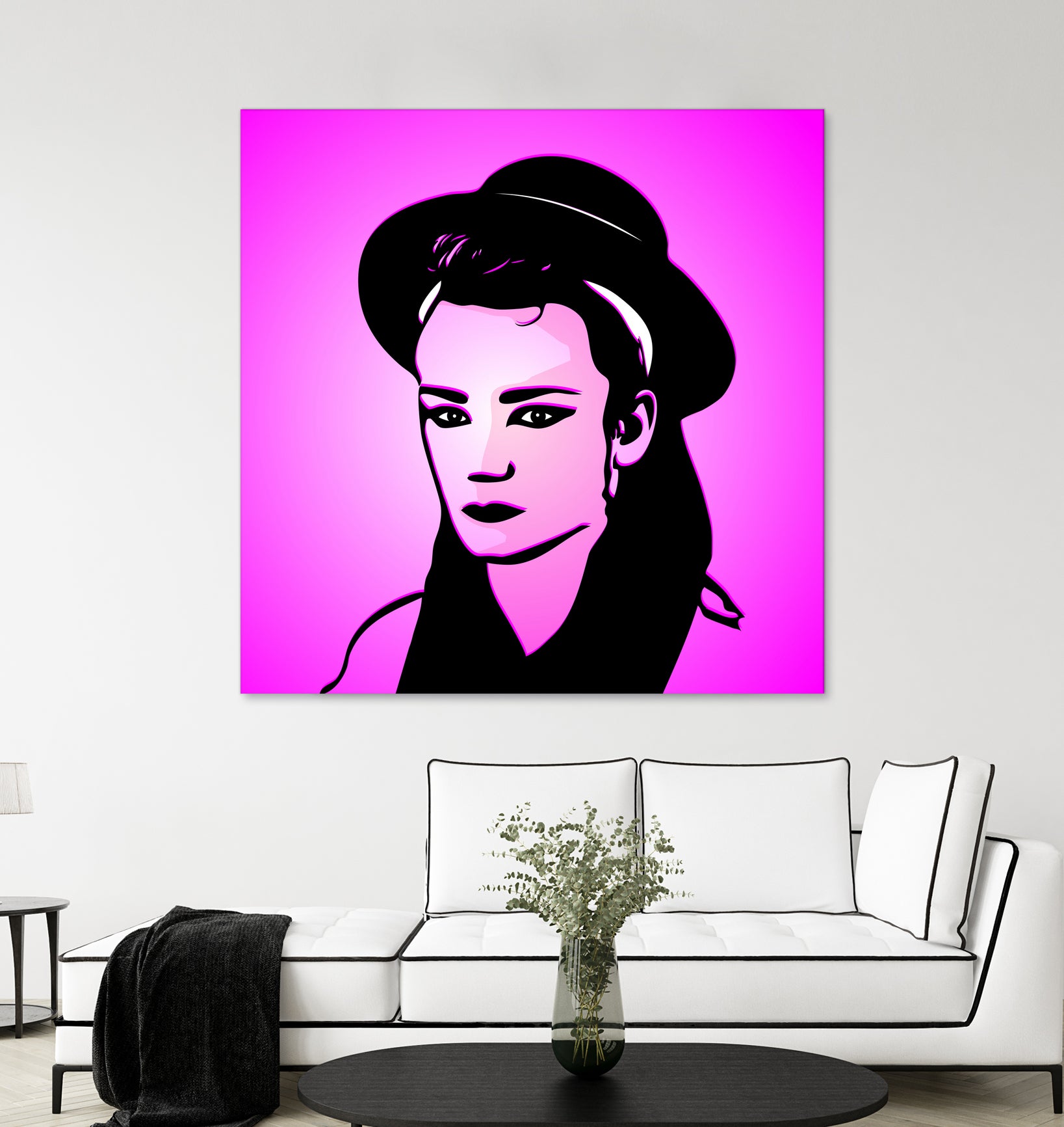 Boy George | Pop Art by William Cuccio on GIANT ART - pink digital painting