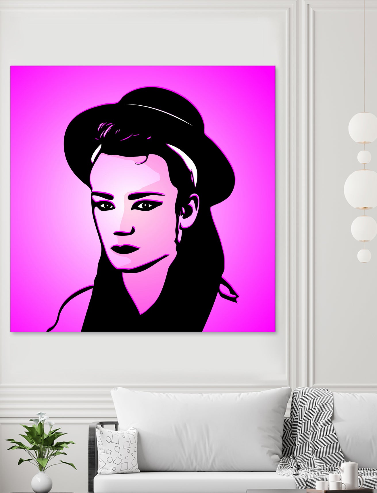 Boy George | Pop Art by William Cuccio on GIANT ART - pink digital painting