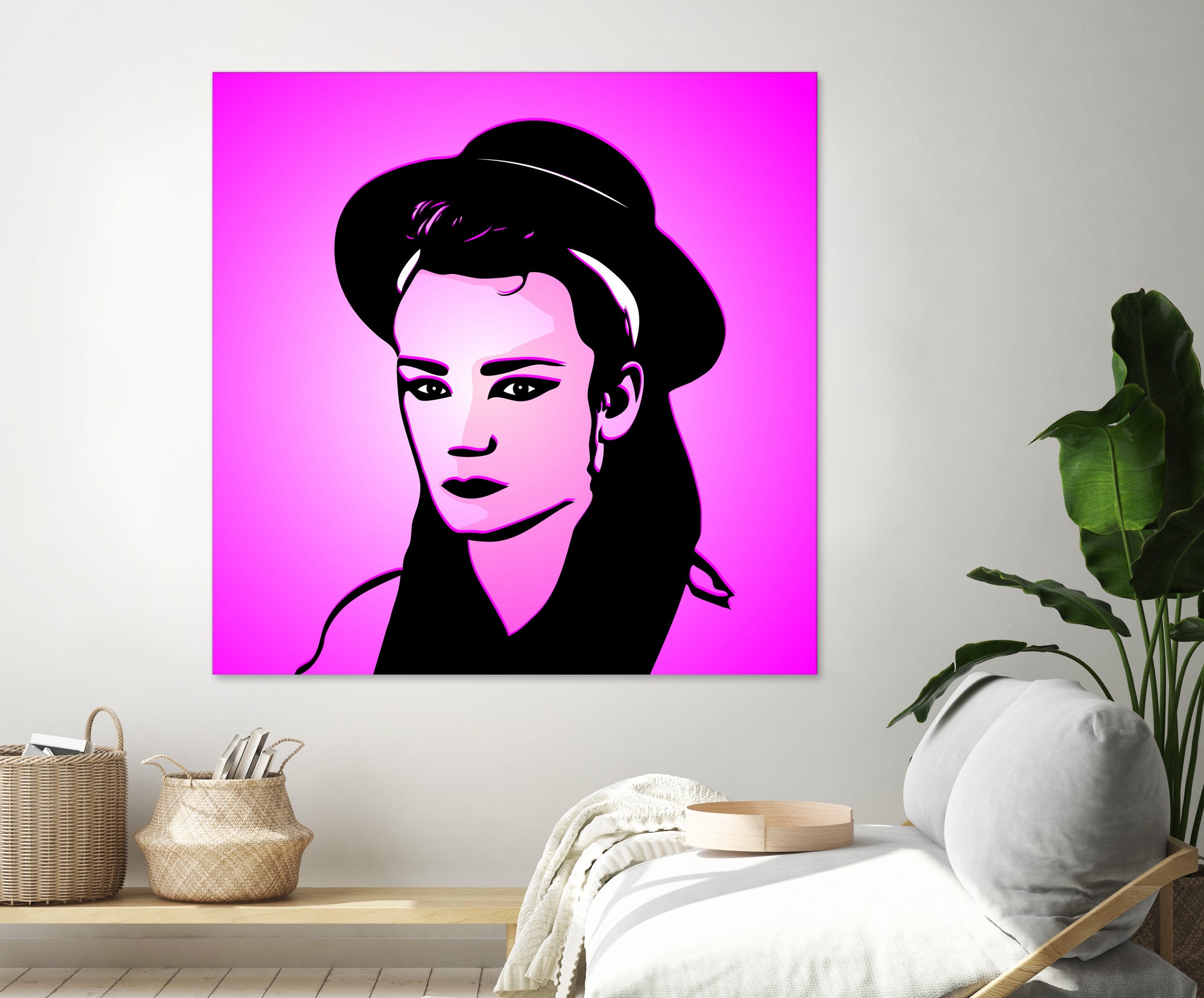 Boy George | Pop Art by William Cuccio on GIANT ART - pink digital painting