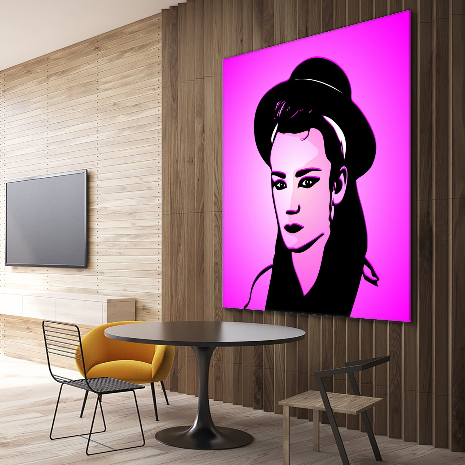 Boy George | Pop Art by William Cuccio on GIANT ART - pink digital painting