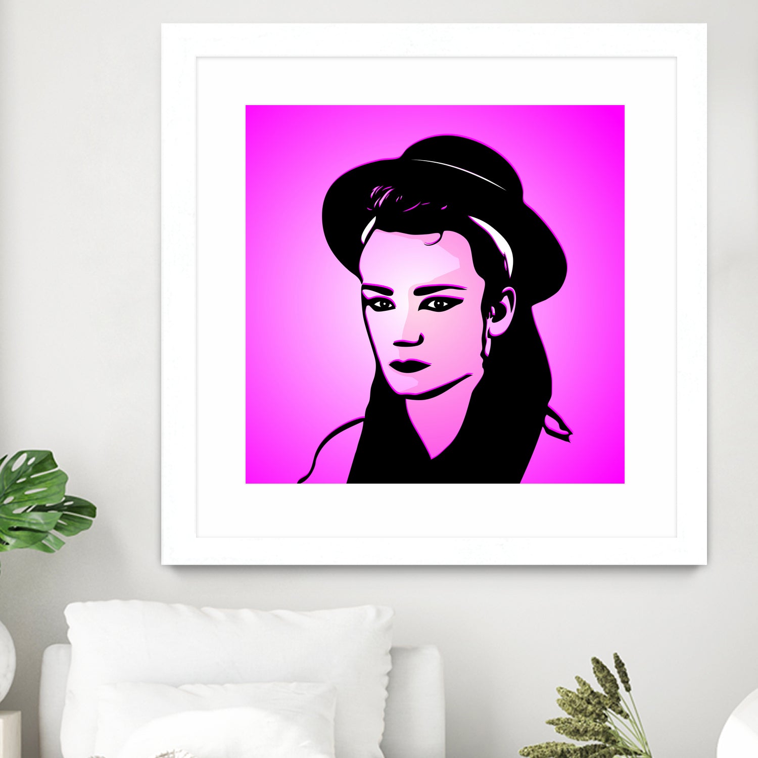 Boy George | Pop Art by William Cuccio on GIANT ART - pink digital painting