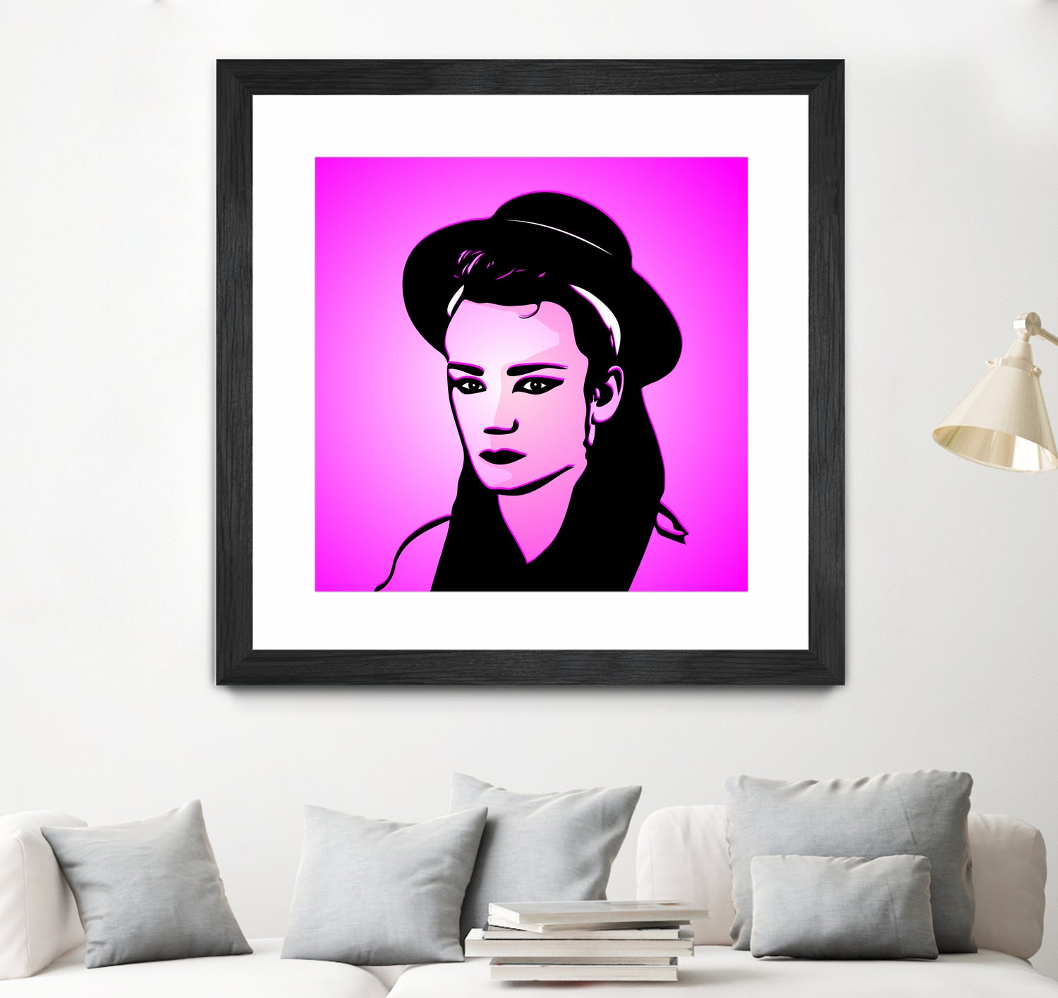 Boy George | Pop Art by William Cuccio on GIANT ART - pink digital painting