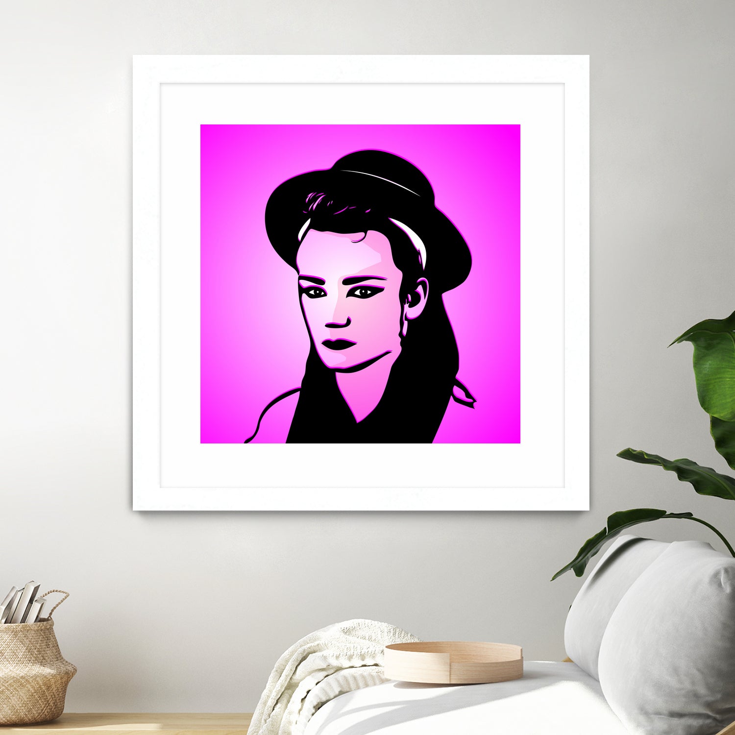 Boy George | Pop Art by William Cuccio on GIANT ART - pink digital painting