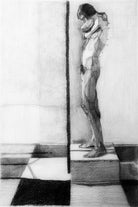 Study of a female figure after Euan Uglow by Scott Oppenheim on GIANT ART - black photo illustration