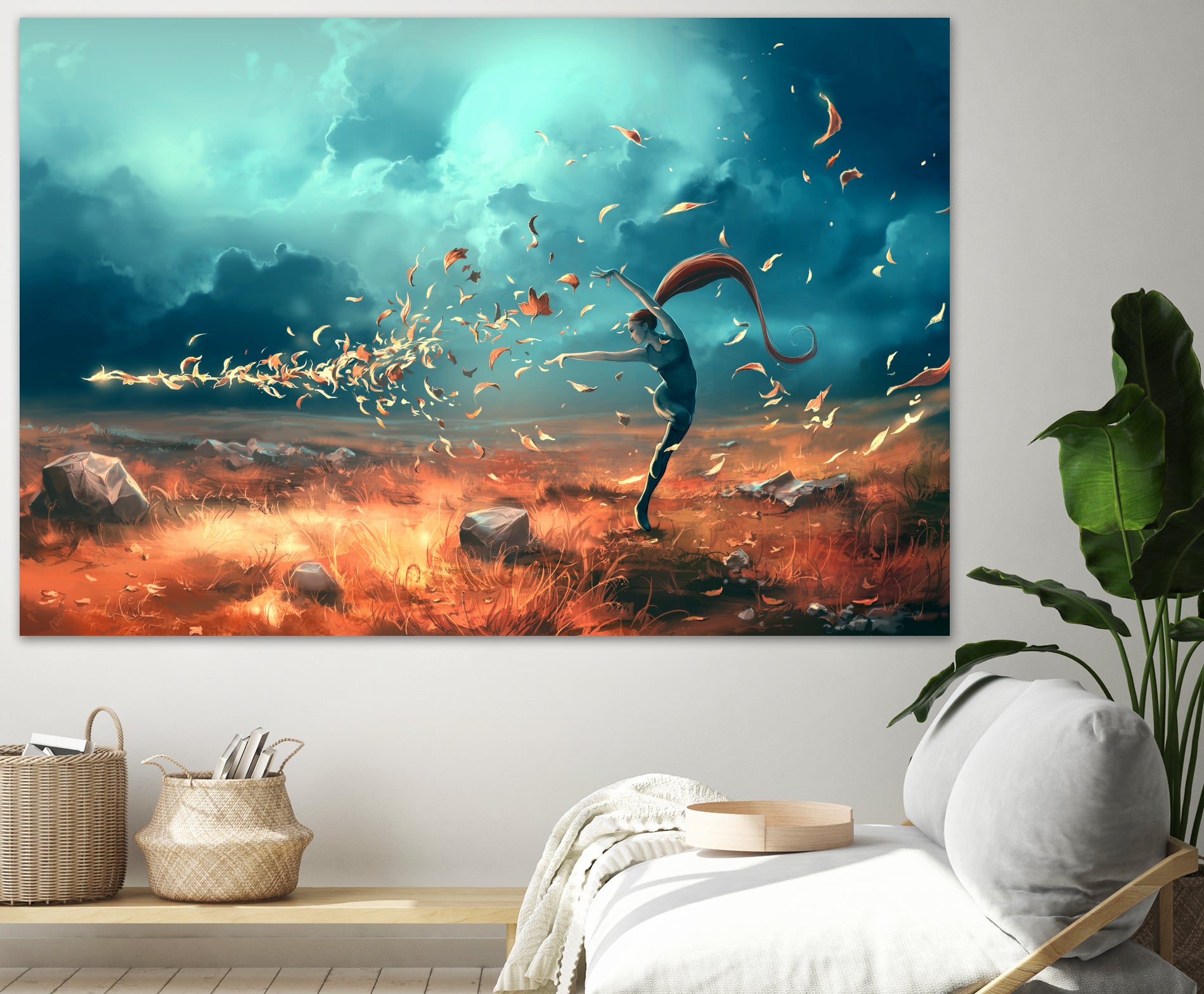 SAGITTARIUS-from-the-Dancing-Zodiac by Cyril Rolando on GIANT ART - orange digital painting