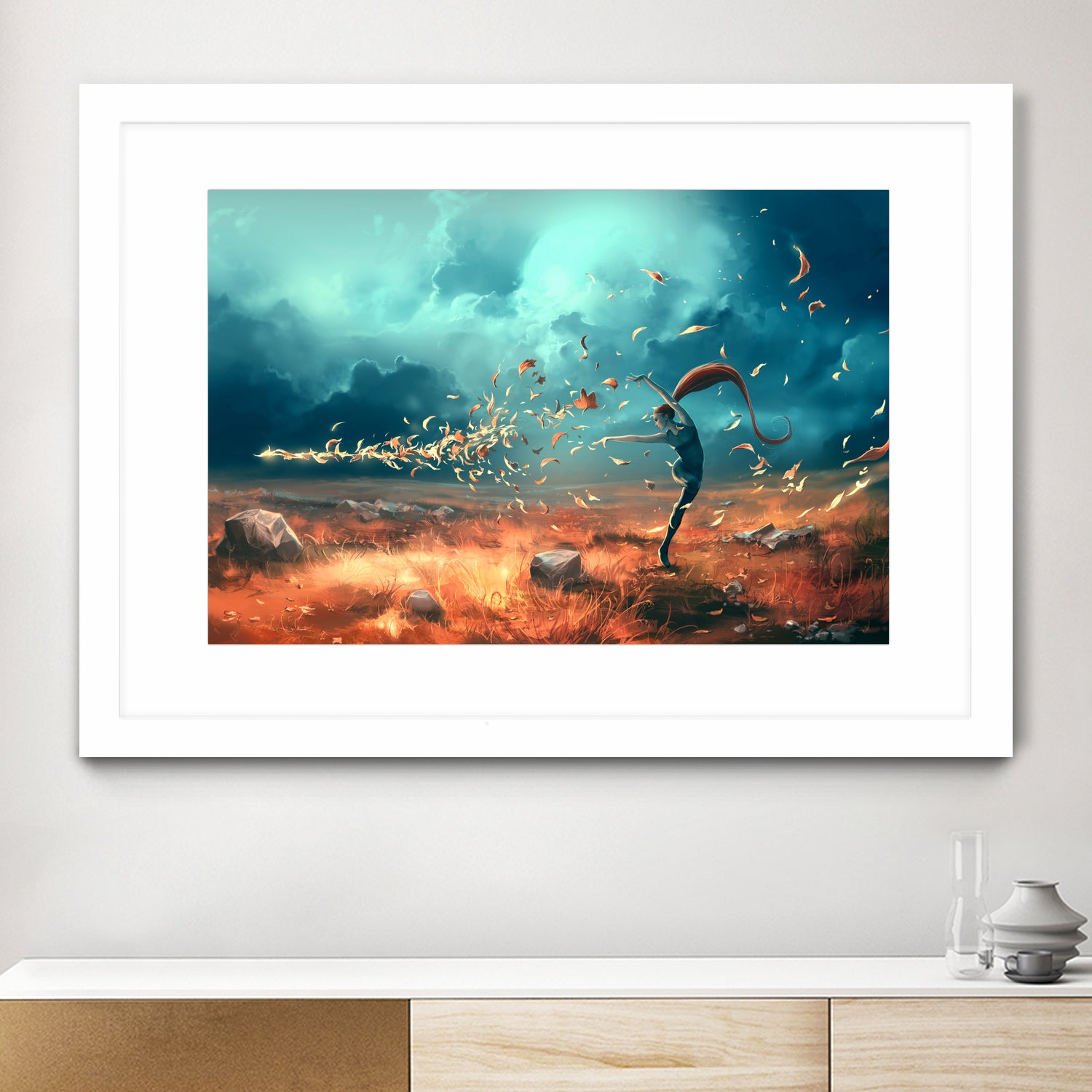 SAGITTARIUS-from-the-Dancing-Zodiac by Cyril Rolando on GIANT ART - orange digital painting