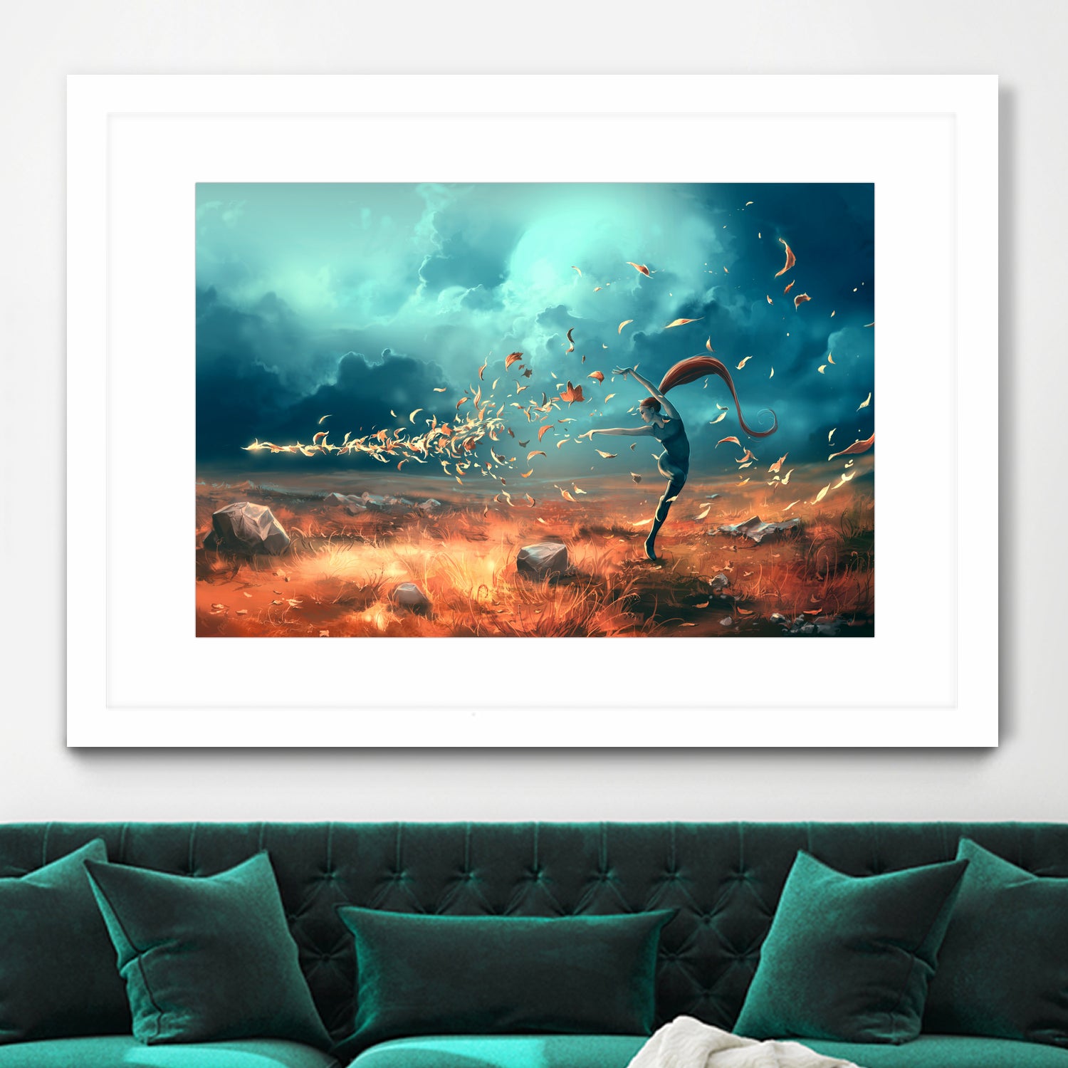 SAGITTARIUS-from-the-Dancing-Zodiac by Cyril Rolando on GIANT ART - orange digital painting