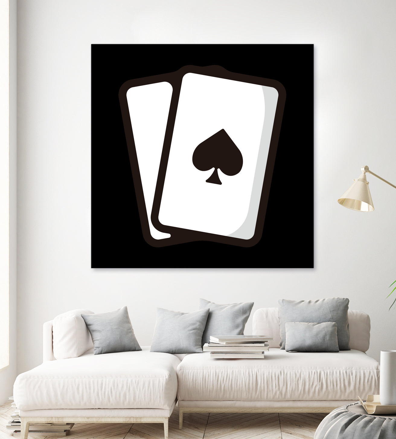 Playing card : Minimalistic icon series by Satoshi Kikyo on GIANT ART - white digital painting