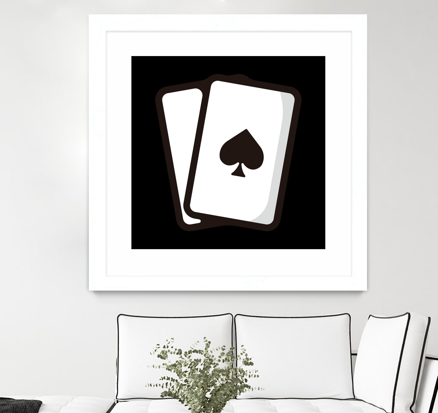 Playing card : Minimalistic icon series by Satoshi Kikyo on GIANT ART - white digital painting