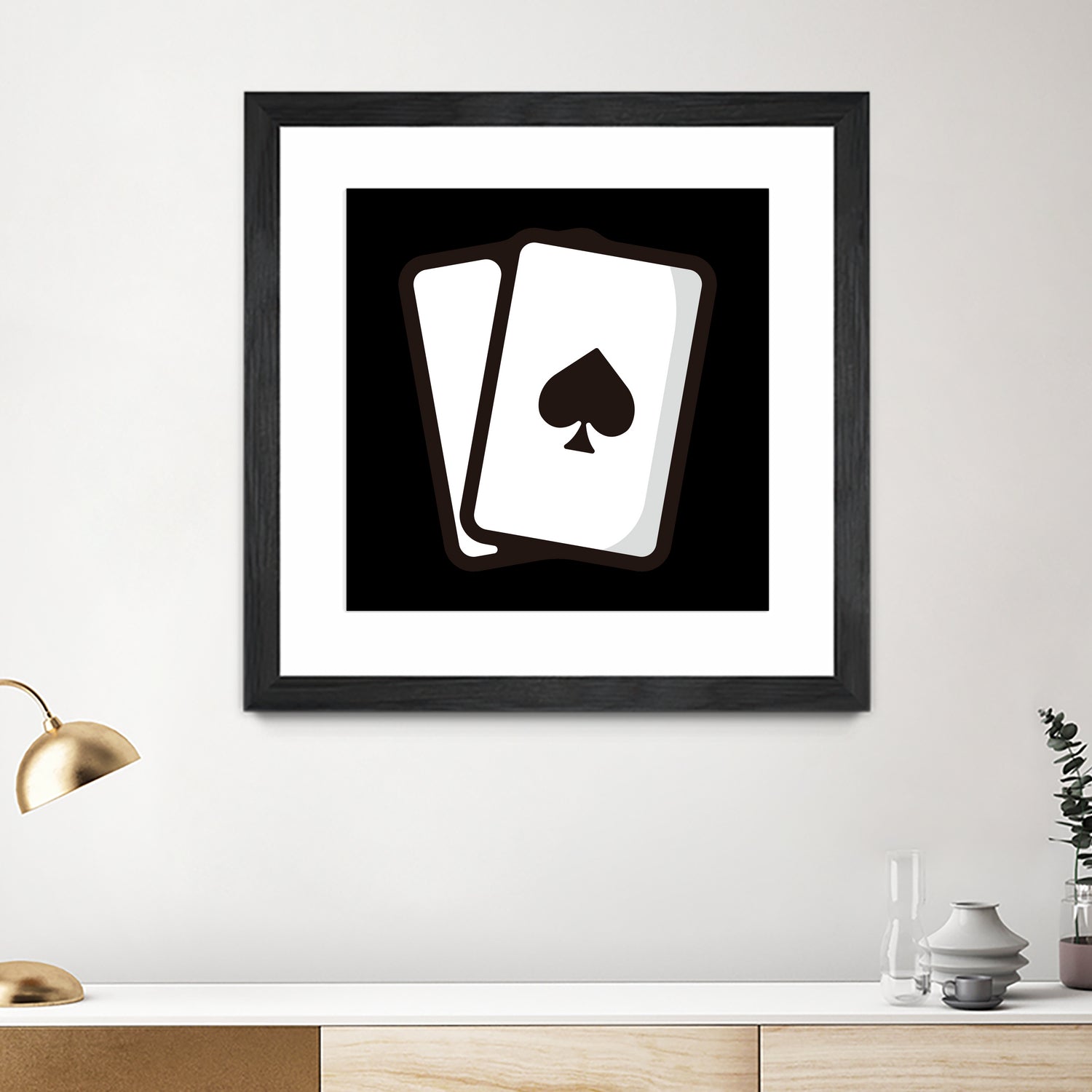 Playing card : Minimalistic icon series by Satoshi Kikyo on GIANT ART - white digital painting