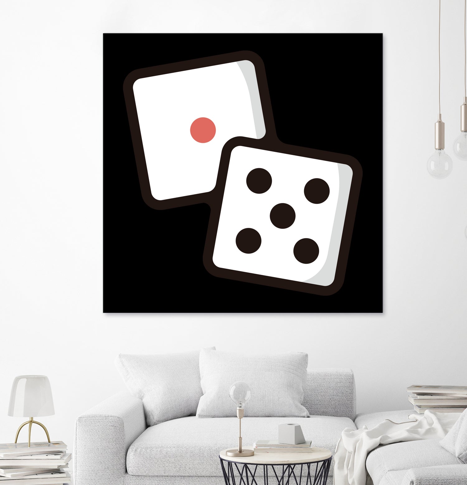 Dice : Minimalistic icon series by Satoshi Kikyo on GIANT ART - white digital painting