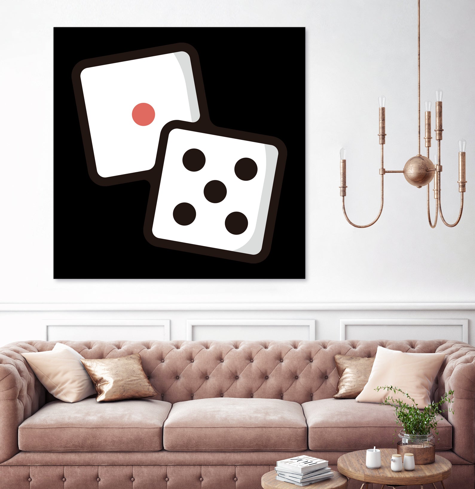 Dice : Minimalistic icon series by Satoshi Kikyo on GIANT ART - white digital painting