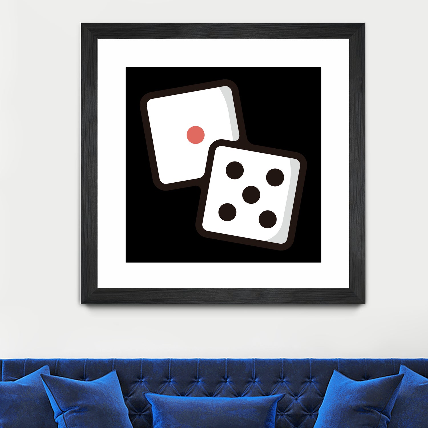 Dice : Minimalistic icon series by Satoshi Kikyo on GIANT ART - white digital painting