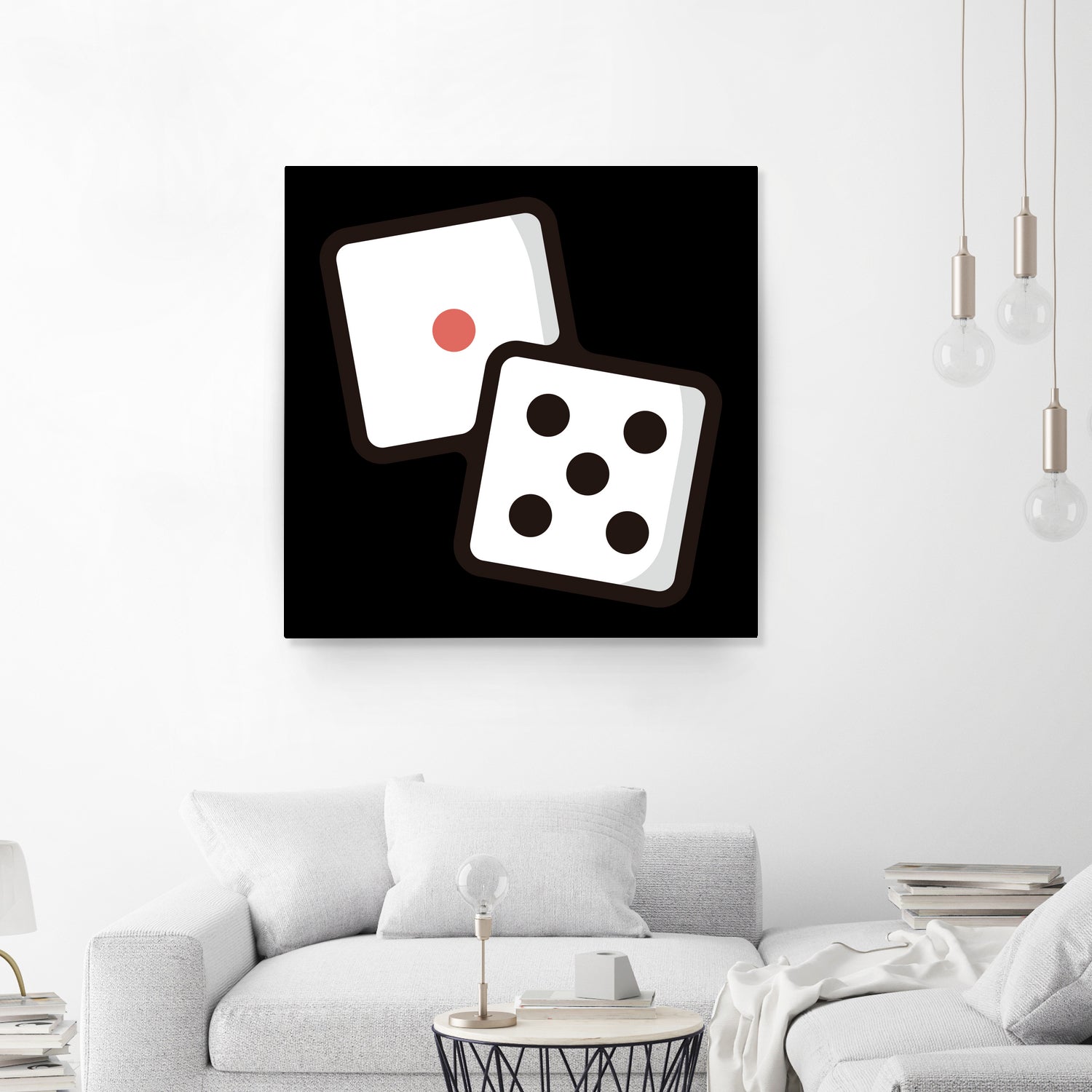 Dice : Minimalistic icon series by Satoshi Kikyo on GIANT ART - white digital painting