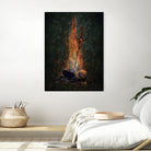 Bonfire of Souls by Matthew Trupia on GIANT ART - orange digital painting