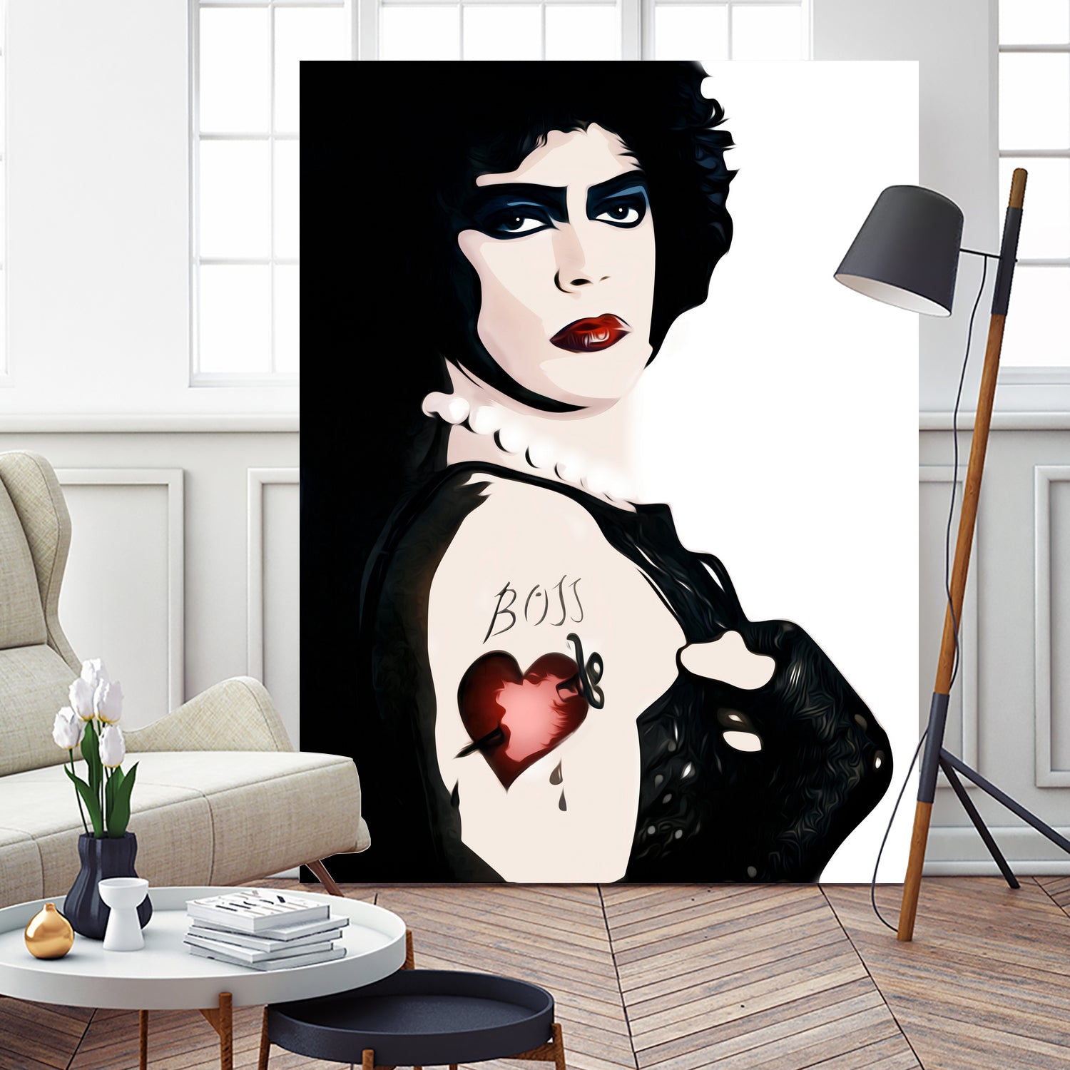 Dr Frank n Furter | Rocky Horror Picture Show by William Cuccio on GIANT ART - white digital painting