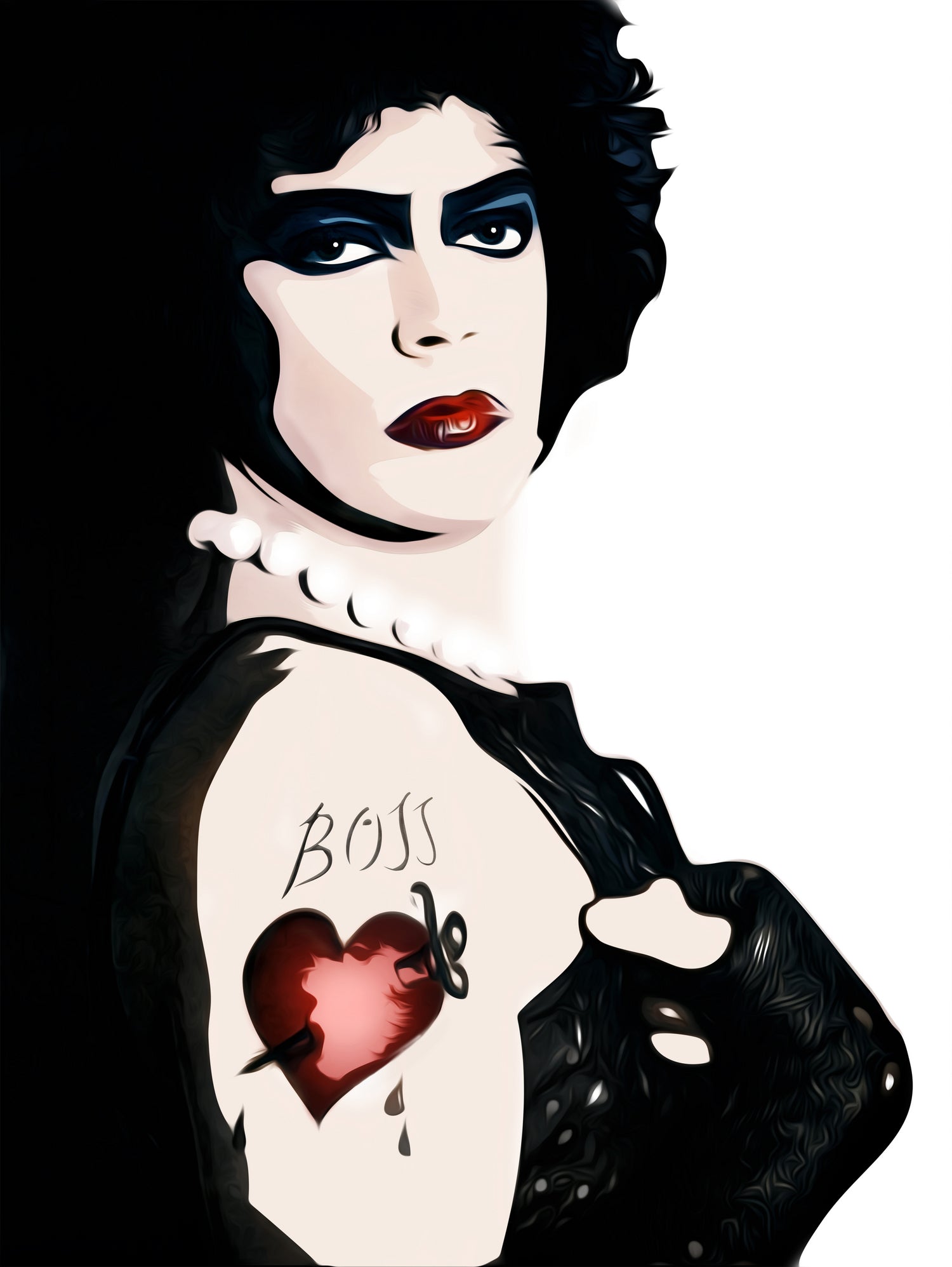 Dr Frank n Furter | Rocky Horror Picture Show by William Cuccio on GIANT ART - white digital painting