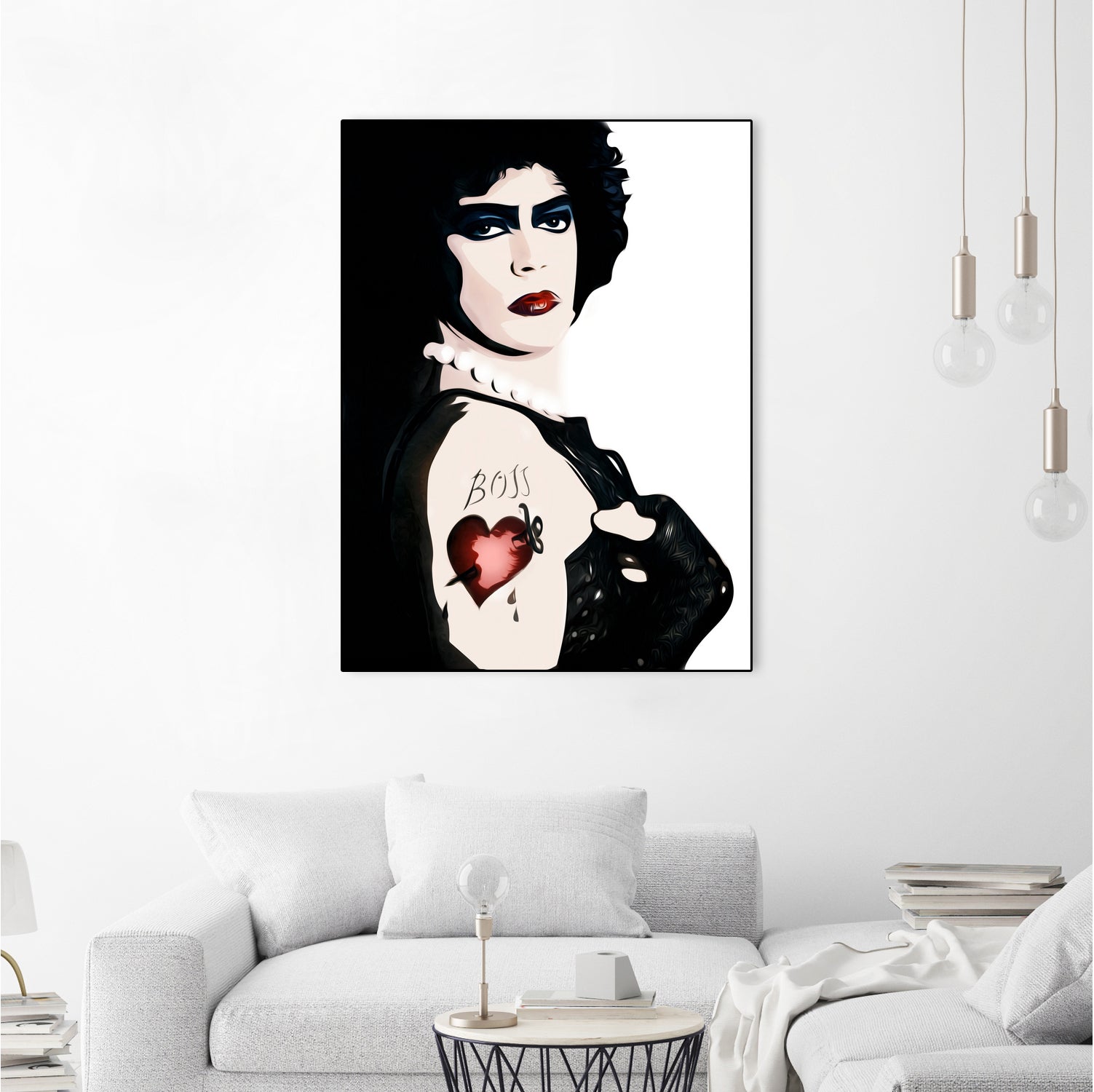 Dr Frank n Furter | Rocky Horror Picture Show by William Cuccio on GIANT ART - white digital painting