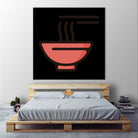 Ramen : Minimalistic icon series by Satoshi Kikyo on GIANT ART - red digital painting