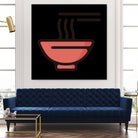 Ramen : Minimalistic icon series by Satoshi Kikyo on GIANT ART - red digital painting