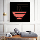 Ramen : Minimalistic icon series by Satoshi Kikyo on GIANT ART - red digital painting