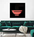 Ramen : Minimalistic icon series by Satoshi Kikyo on GIANT ART - red digital painting