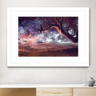 Scars-in-the-sky by Cyril Rolando on GIANT ART - fuchsia digital painting