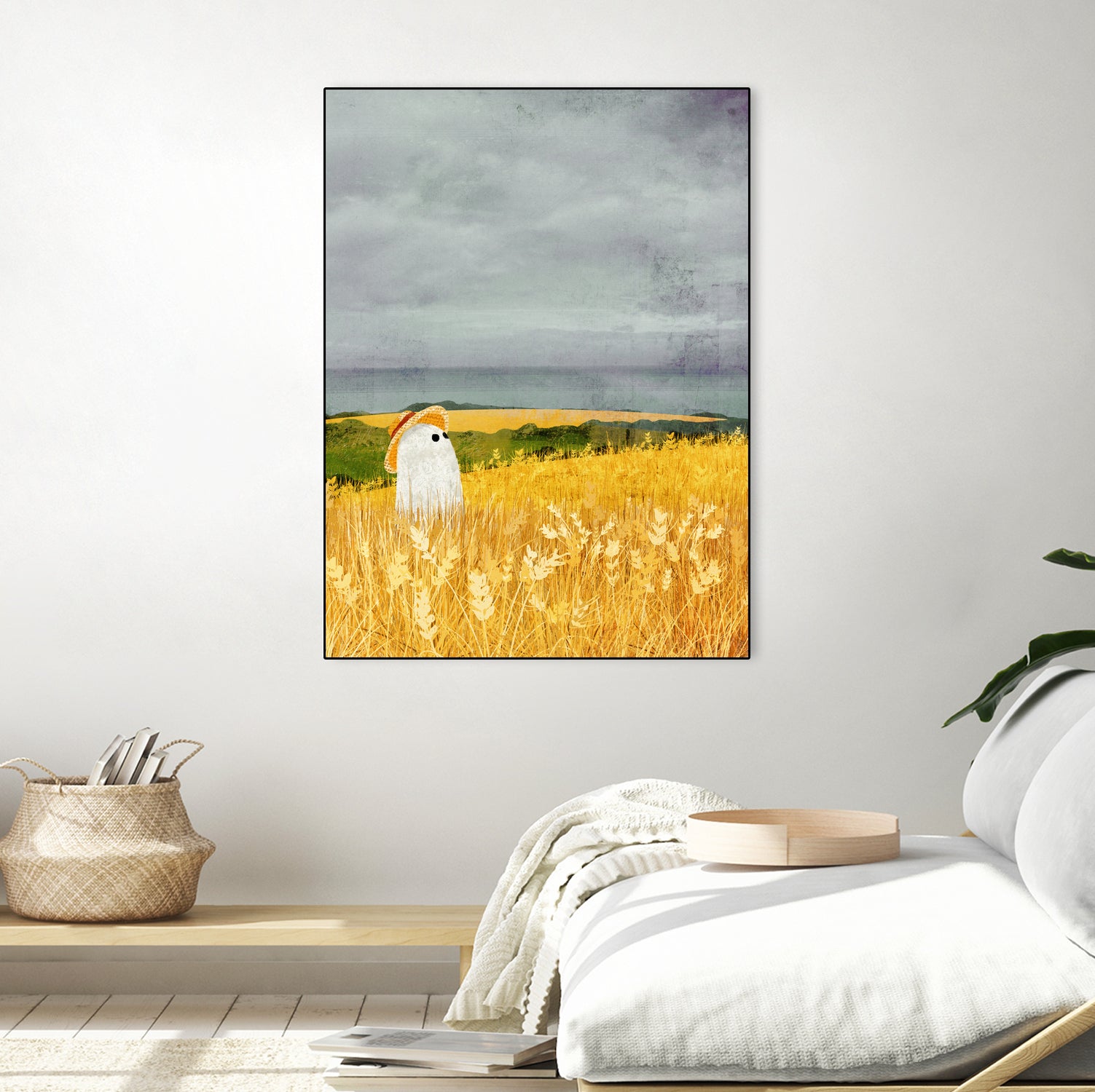 walter wheat grey sky by Katherine Blower on GIANT ART - gray digital painting