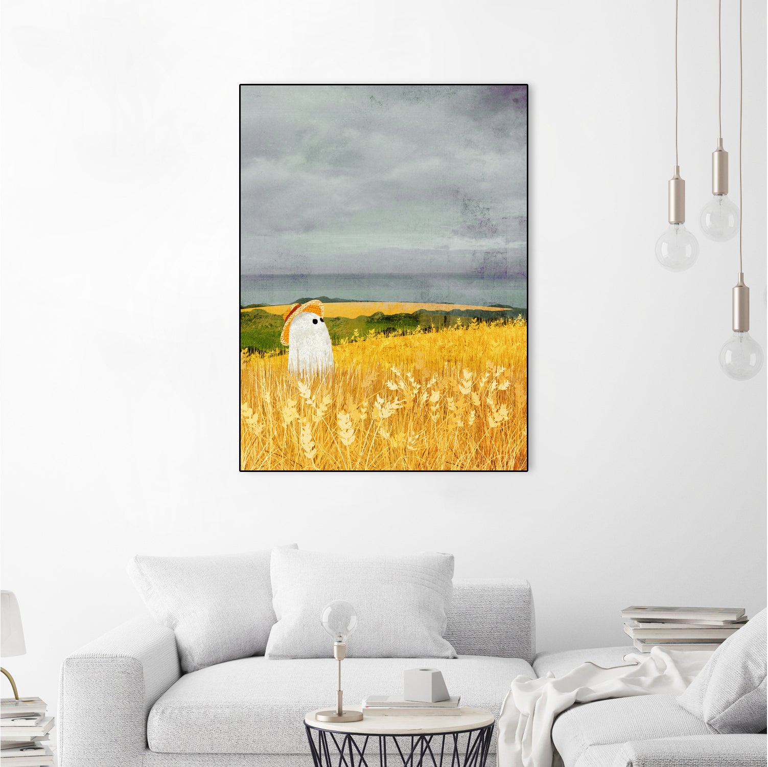 walter wheat grey sky by Katherine Blower on GIANT ART - gray digital painting