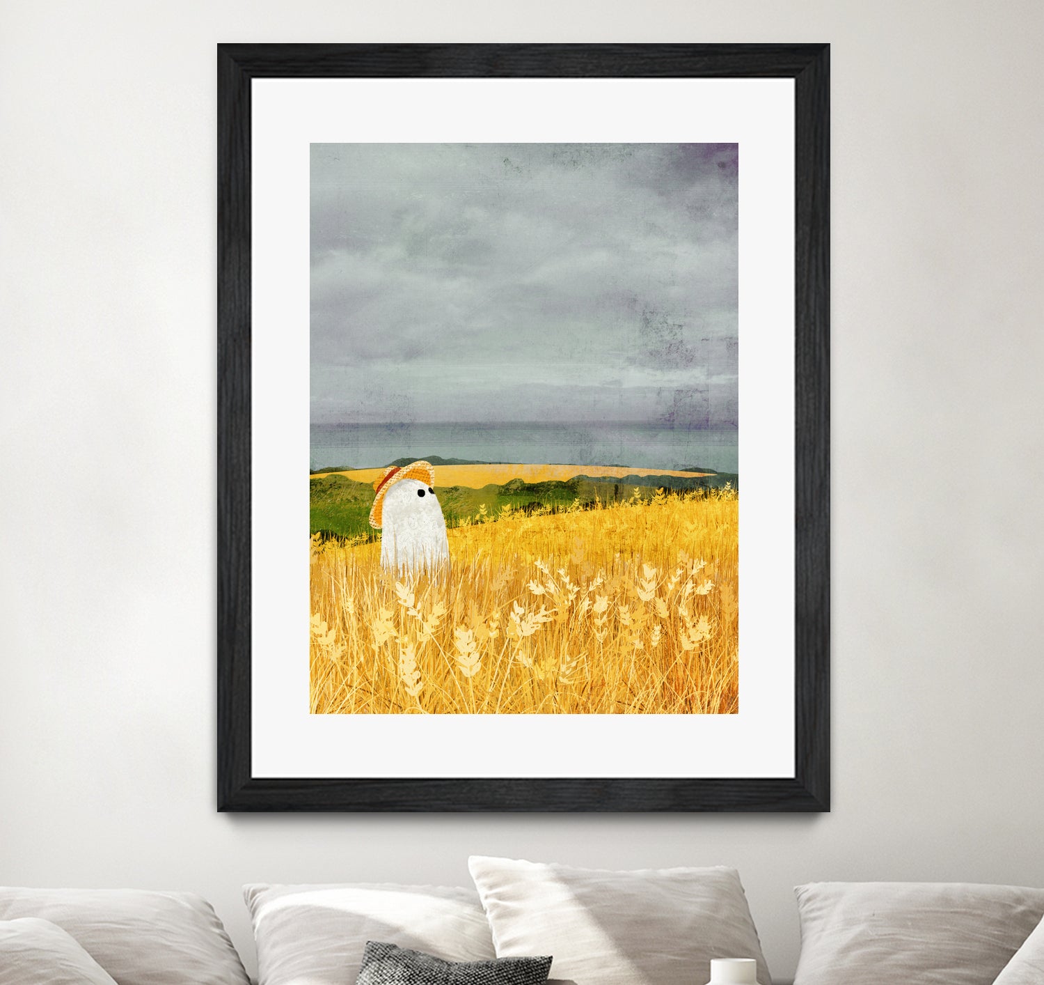 walter wheat grey sky by Katherine Blower on GIANT ART - gray digital painting