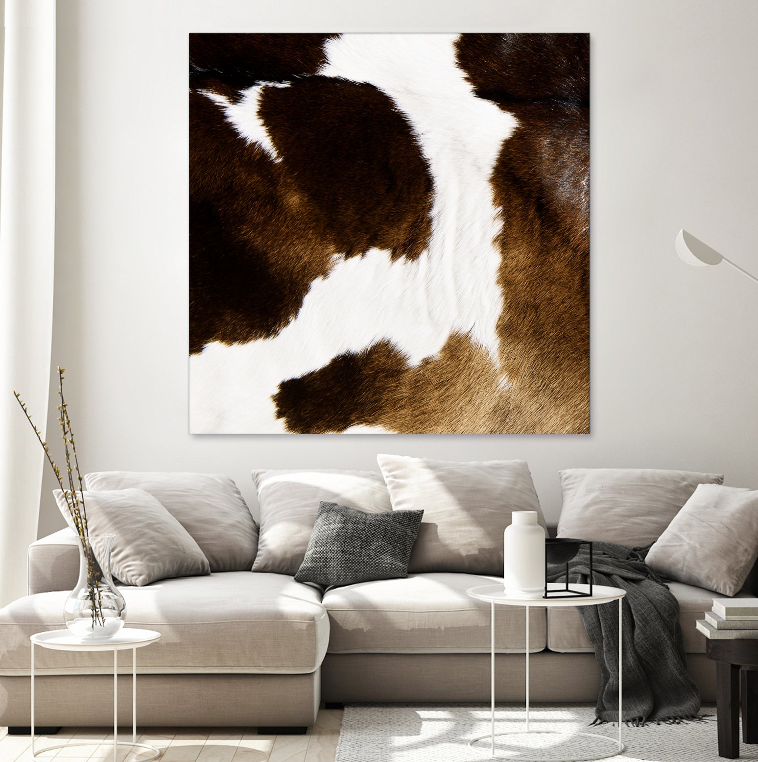 Beautiful Highland Cow Cowhide by Neli Dimitrova on GIANT ART - brown photo manipulation