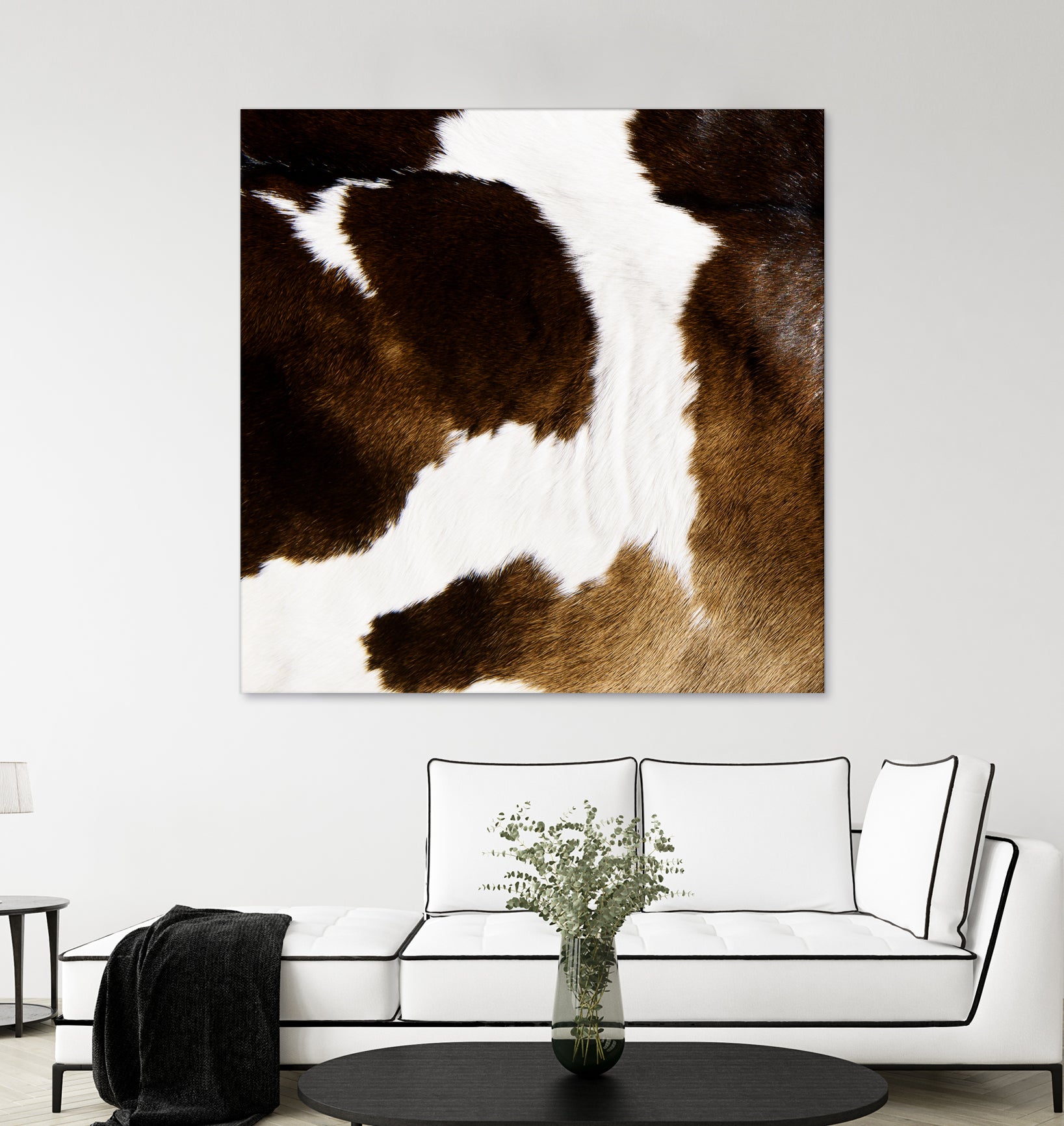 Beautiful Highland Cow Cowhide by Neli Dimitrova on GIANT ART - brown photo manipulation