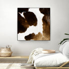 Beautiful Highland Cow Cowhide by Neli Dimitrova on GIANT ART - brown photo manipulation