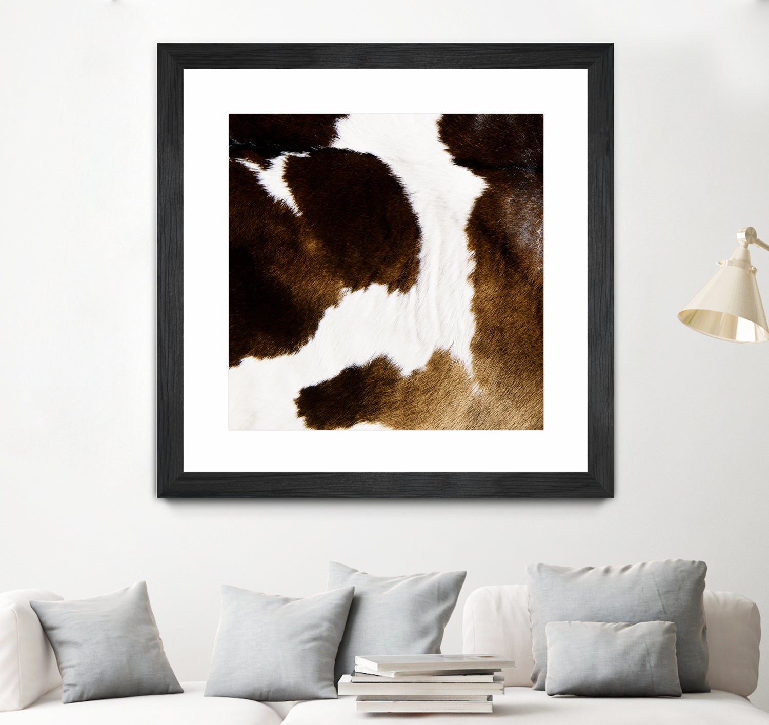 Beautiful Highland Cow Cowhide by Neli Dimitrova on GIANT ART - brown photo manipulation