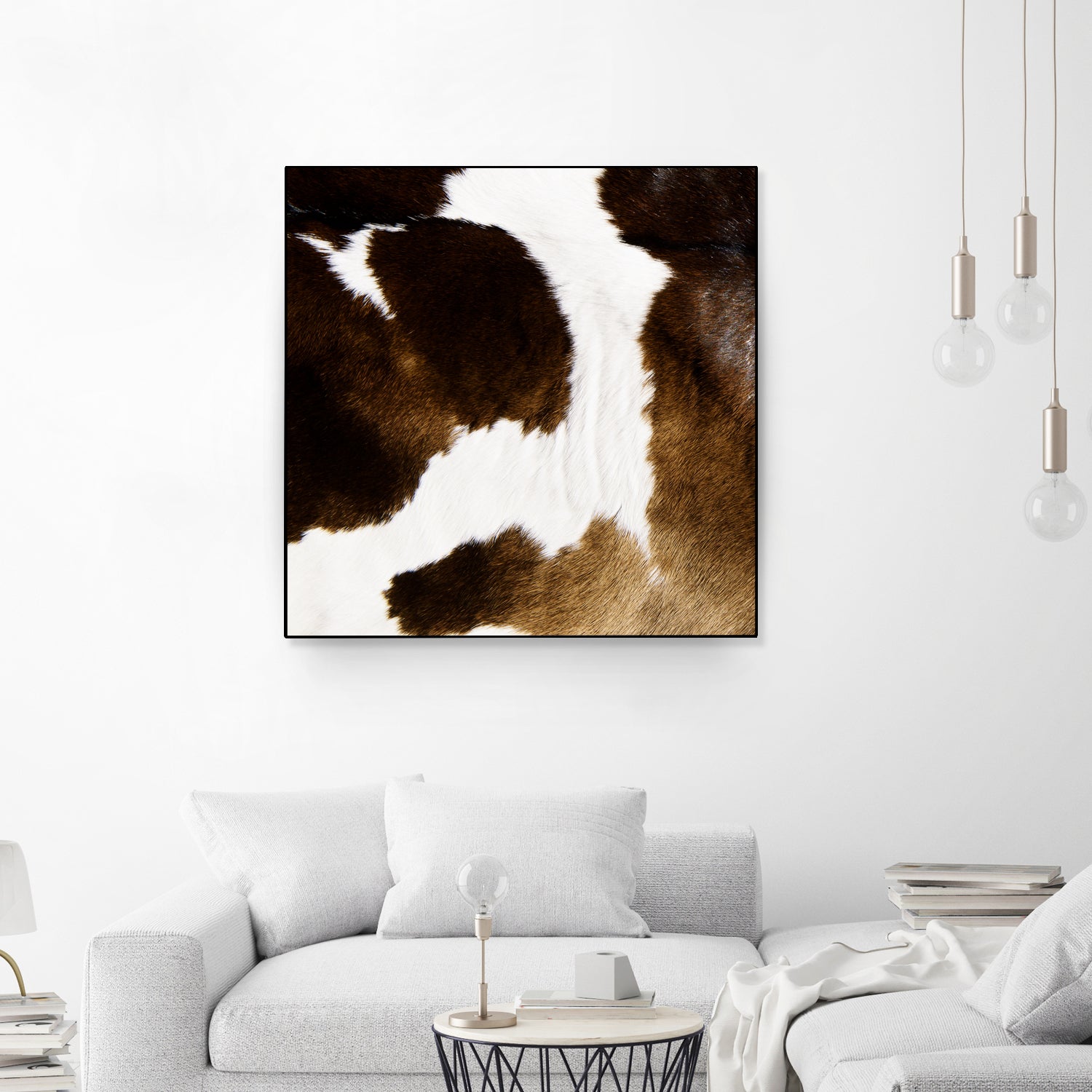 Beautiful Highland Cow Cowhide by Neli Dimitrova on GIANT ART - brown photo manipulation