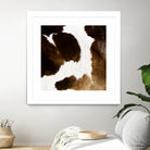 Beautiful Highland Cow Cowhide by Neli Dimitrova on GIANT ART - brown photo manipulation