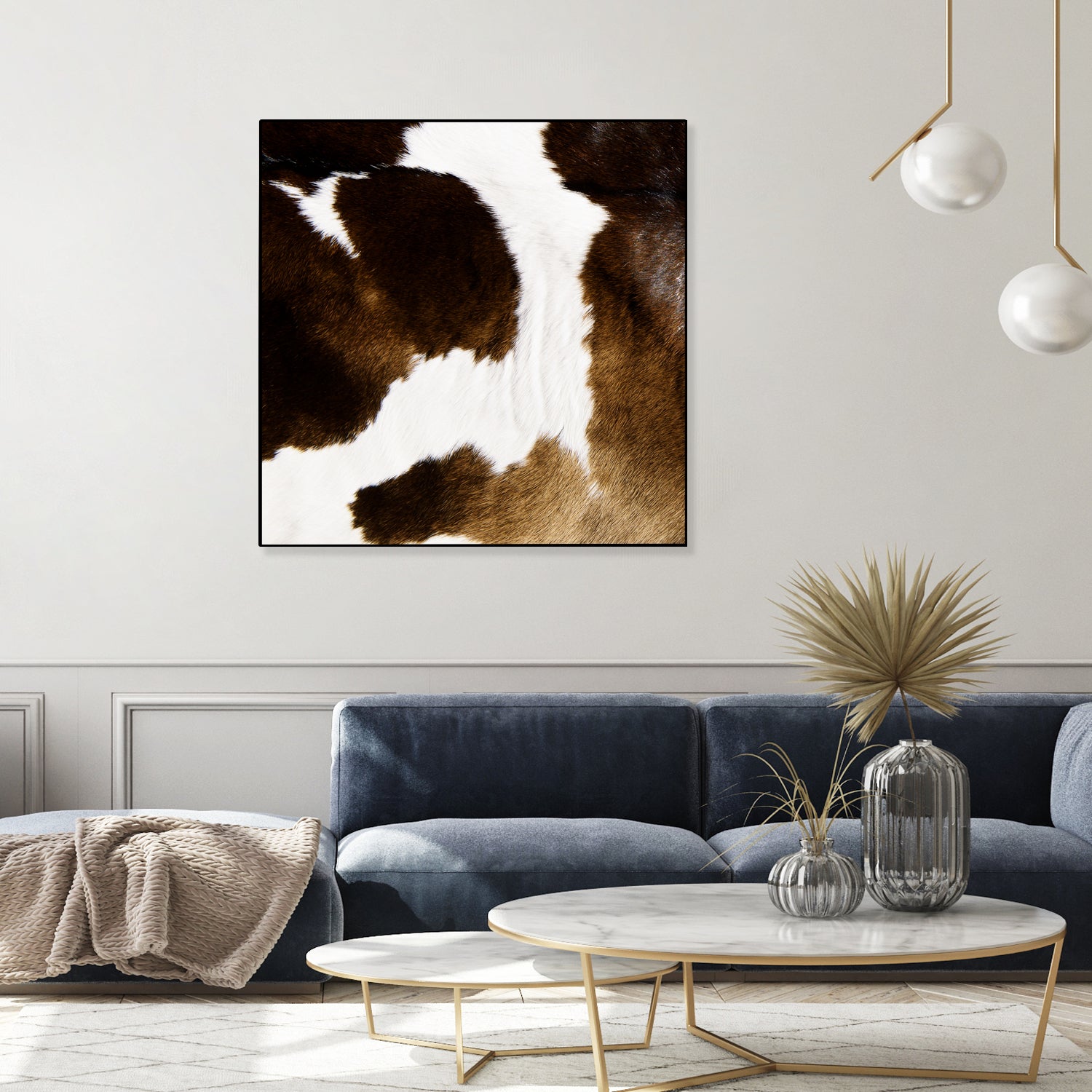 Beautiful Highland Cow Cowhide by Neli Dimitrova on GIANT ART - brown photo manipulation