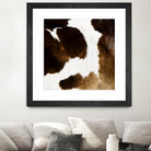 Beautiful Highland Cow Cowhide by Neli Dimitrova on GIANT ART - brown photo manipulation