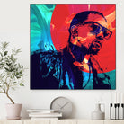 Kanye West by Nikita Abakumov on GIANT ART - red digital painting