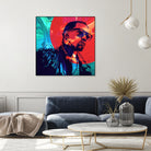 Kanye West by Nikita Abakumov on GIANT ART - red digital painting