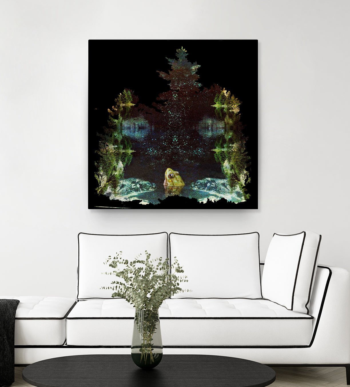 Black River by Linda Luttinger on GIANT ART - green digital painting