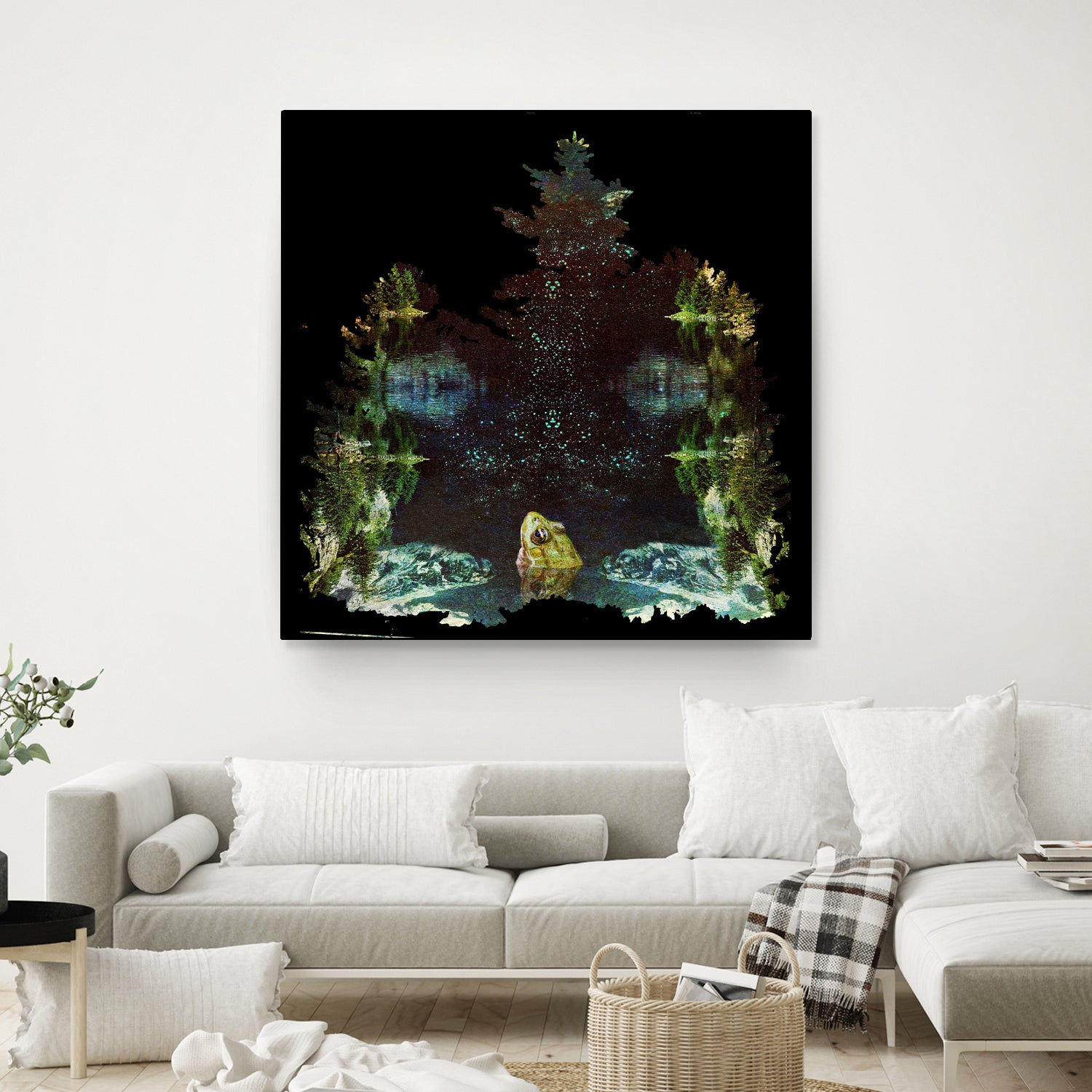 Black River by Linda Luttinger on GIANT ART - green digital painting