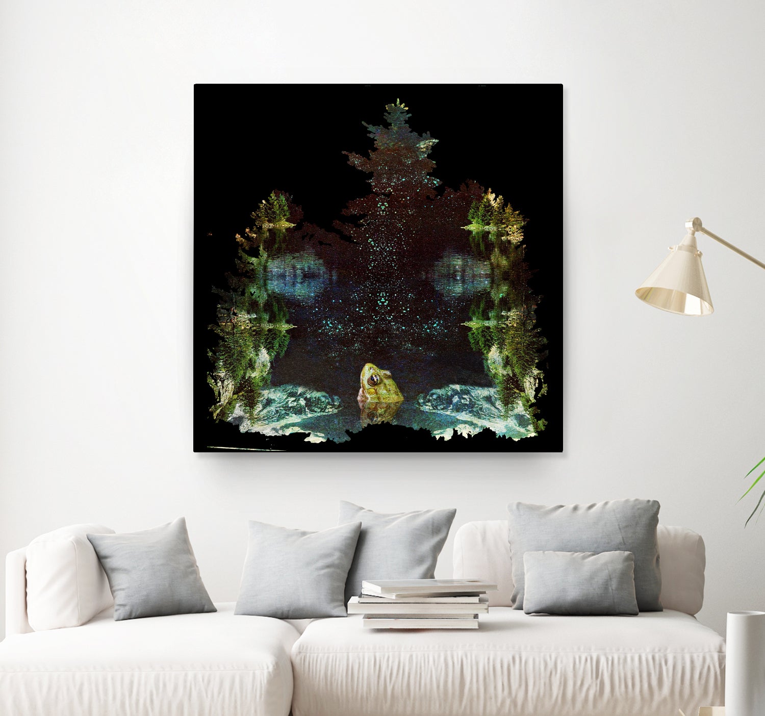 Black River by Linda Luttinger on GIANT ART - green digital painting