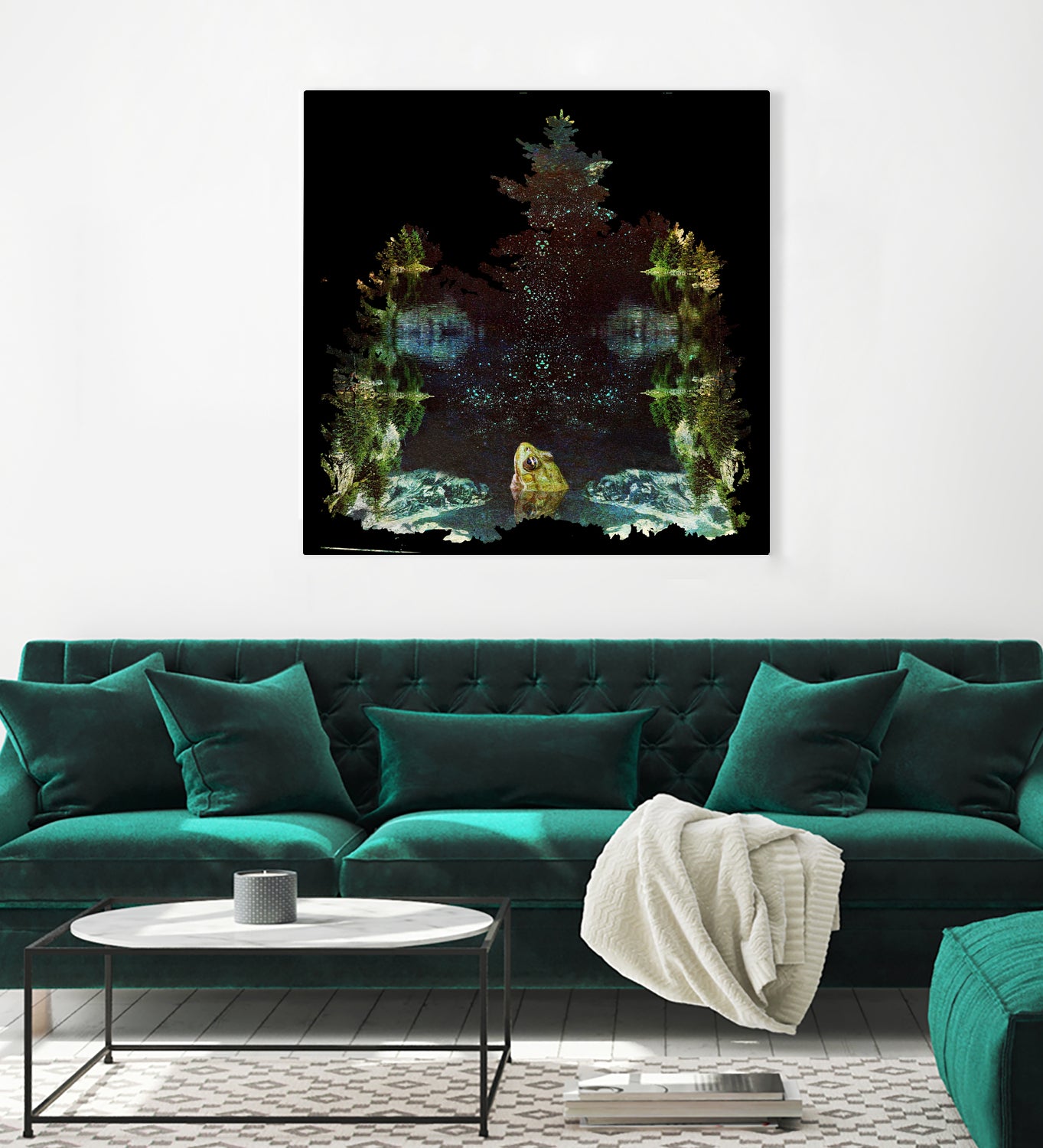 Black River by Linda Luttinger on GIANT ART - green digital painting