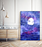 Nereid LXIX by Stevyn Llewellyn on GIANT ART - blue digital painting