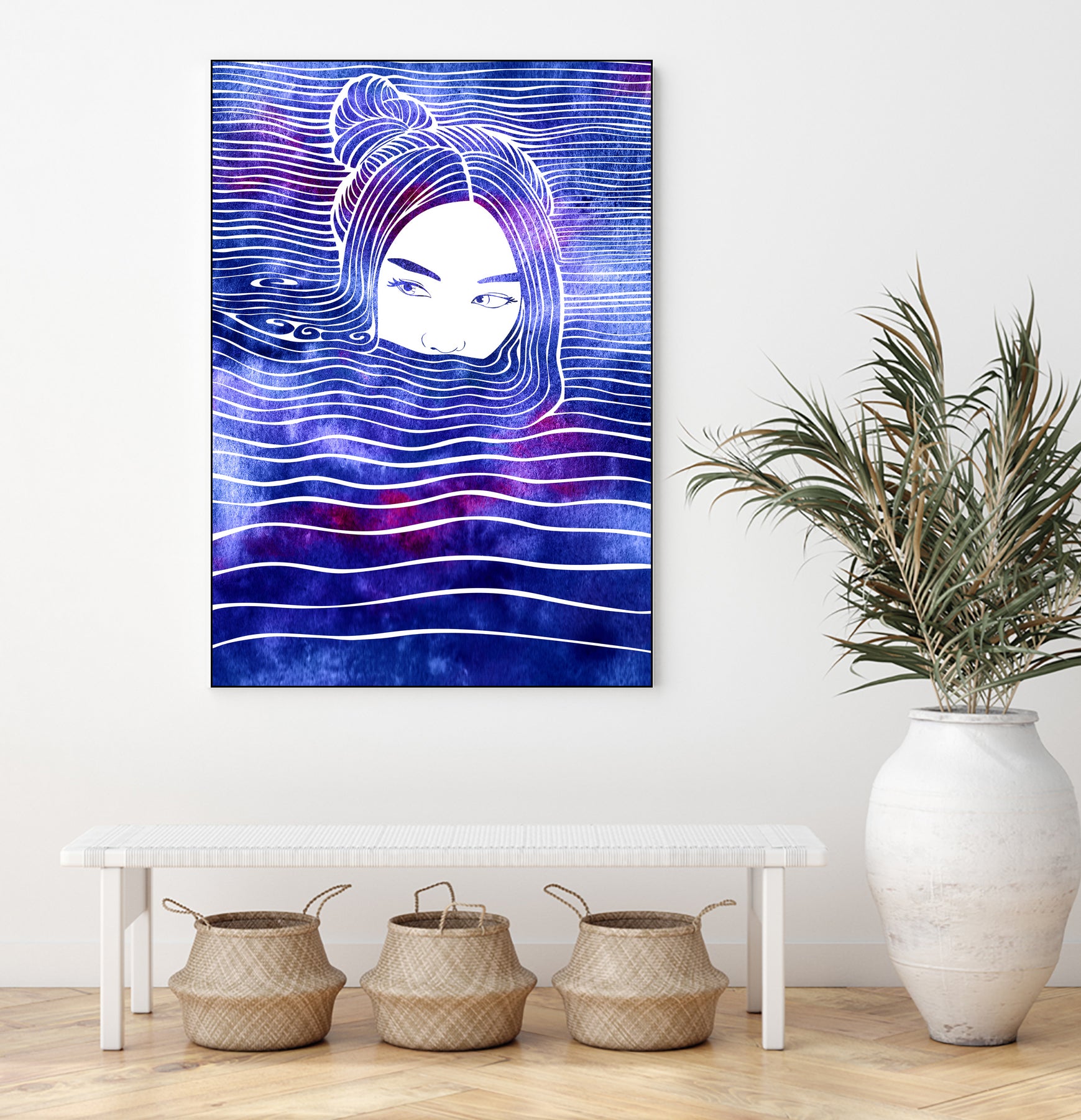 Nereid LXIX by Stevyn Llewellyn on GIANT ART - blue digital painting