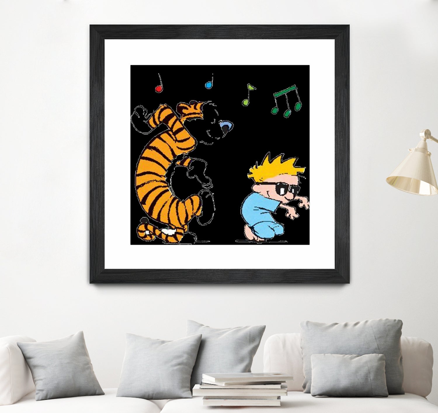 calvin and hobbes by alwan hatim on GIANT ART - white character design