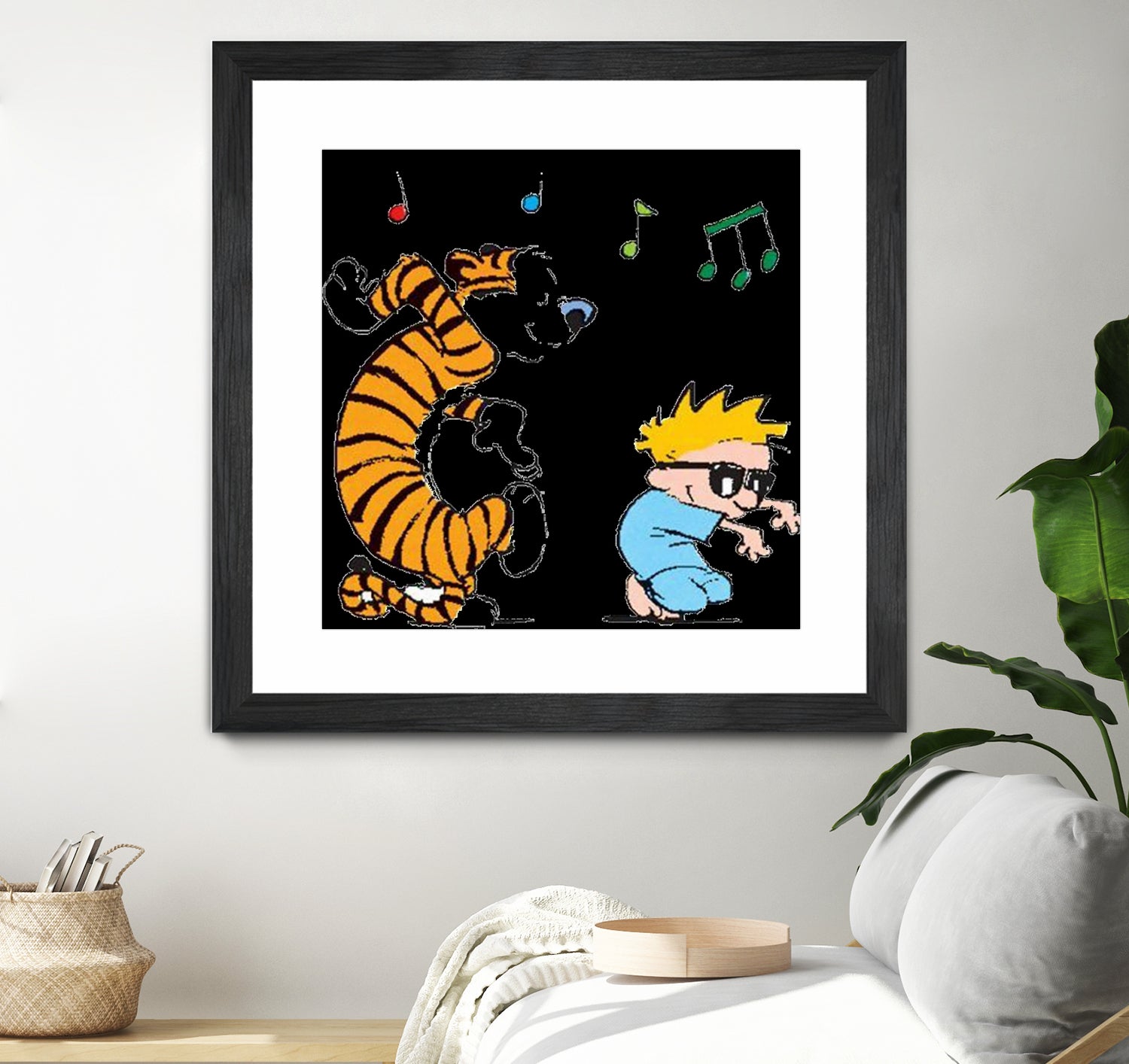 calvin and hobbes by alwan hatim on GIANT ART - white character design