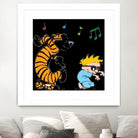 calvin and hobbes by alwan hatim on GIANT ART - white character design